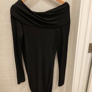 Donna Karan New York Off the Shoulder Twisted Tunic